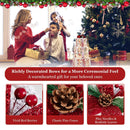 Set of 3 Christmas Lighted Gift Boxes Decorations with Red Bowknots by DirectDeals