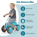 4 Wheels Baby Balance Bike without Pedal-Blue by LJGDeals