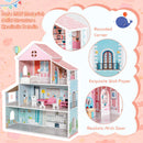 3-Tier Toddler Doll House with Furniture Gift for Age over 3 by DirectDeals