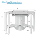 Wooden Study Computer Corner Desk with Drawer by LJGDeals