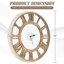 16-20 Inch Silent Wall Clock with Roman Numerals by LJGDeals