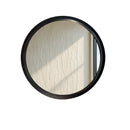 Weathered Round Wood Mirror