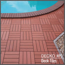 Deck Tile <b>Ramp Edge</b> - for Premium WPC Interlocking Tiles | DECKO (11.8" x 3.1" x 0.8") - (One Piece)