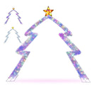 8.8 Feet Christmas Tree-shaped Archway with Top Star by LJGDeals