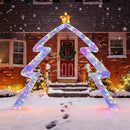 8.8 Feet Christmas Tree-shaped Archway with Top Star by DirectDeals