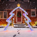 8.8 Feet Christmas Tree-shaped Archway with Top Star by LJGDeals