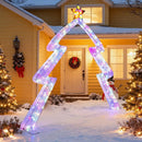 8.8 Feet Christmas Tree-shaped Archway with Top Star by LJGDeals