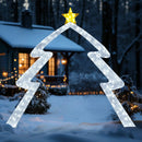 8.8 Feet Christmas Tree-shaped Archway with Top Star by LJGDeals