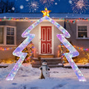 8.8 Feet Christmas Tree-shaped Archway with Top Star by LJGDeals
