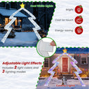 8.8 Feet Christmas Tree-shaped Archway with Top Star by LJGDeals