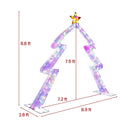 8.8 Feet Christmas Tree-shaped Archway with Top Star by DirectDeals