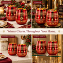 Crystal Christmas Tree Wine & Water Glasses - Set of 2