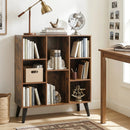 8-Cube Bookcase with Raised Legs - Rustic Brown by LJGDeals