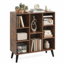 8-Cube Bookcase with Raised Legs - Rustic Brown by LJGDeals