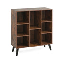 8-Cube Bookcase with Raised Legs - Rustic Brown by LJGDeals
