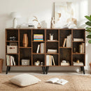 8-Cube Bookcase with Raised Legs - Rustic Brown by LJGDeals