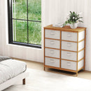 8 Drawers Dresser with Removable Fabric Bins for Bedroom-Beige by LJGDeals