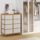 8 Drawers Dresser with Removable Fabric Bins for Bedroom-Beige by LJGDeals