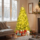 6/7/8 FT Pre-Lit Artificial Christmas Tree with Remote Control and LED Lights by LJGDeals