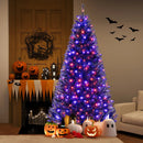 6/7/8 Feet Artificial Christmas Tree with 6 Lighting Modes and Spooky Sounds by LJGDeals