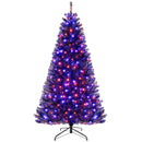 6/7/8 Feet Artificial Christmas Tree with 6 Lighting Modes and Spooky Sounds-8 ft