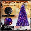 6/7/8 Feet Artificial Christmas Tree with 6 Lighting Modes and Spooky Sounds by LJGDeals