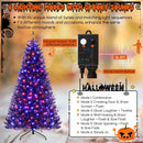 6/7/8 Feet Artificial Christmas Tree with 6 Lighting Modes and Spooky Sounds by LJGDeals