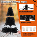 6/7/8 Feet Artificial Christmas Tree with 6 Lighting Modes and Spooky Sounds by LJGDeals
