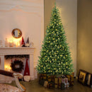 8 FT Corner Artificial Christmas Tree with 1137 Branch Tips and 360 Warm White LED Lights by LJGDeals