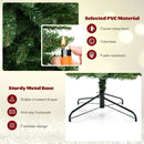 8 FT Corner Artificial Christmas Tree with 1137 Branch Tips and 360 Warm White LED Lights by LJGDeals