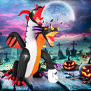 8 Feet Inflatable Twin-Headed Dragon Decoration with Lights by DirectDeals