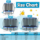 8 Feet ASTM Approved Recreational Trampoline with Ladder-Blue by LJGDeals