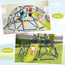 Kids Climbing Dome with Slide and Fabric Cushion for Garden Yard by DirectDeals