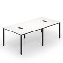 8 Feet Conference Room Table Large Meeting Table Seats up to 10 People-White