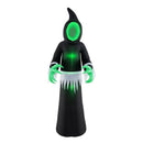 8 Feet Giant Halloween Inflatable Ghost with Built-in LED Lights and Mirror Face by LJGDeals