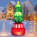 8 Feet Inflatable Rotating Xmas Tree with Built-in LED Lights and Water Bags by LJGDeals