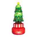 8 Feet Inflatable Rotating Xmas Tree with Built-in LED Lights and Water Bags by LJGDeals