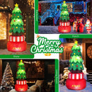 8 Feet Inflatable Rotating Xmas Tree with Built-in LED Lights and Water Bags by DirectDeals