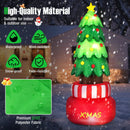 8 Feet Inflatable Rotating Xmas Tree with Built-in LED Lights and Water Bags by LJGDeals