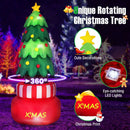 8 Feet Inflatable Rotating Xmas Tree with Built-in LED Lights and Water Bags by LJGDeals