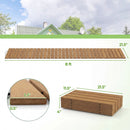 8 Feet Outdoor Pathway Straight Roll-Out Patio Boardwalk by LJGDeals