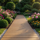 8 Feet Outdoor Pathway Straight Roll-Out Patio Boardwalk by DirectDeals