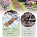 8 Feet Outdoor Pathway Straight Roll-Out Patio Boardwalk by DirectDeals
