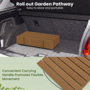 8 Feet Outdoor Pathway Straight Roll-Out Patio Boardwalk by LJGDeals