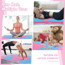 8 Feet PU Leather Folding Gymnastics Mat with Hook and Loop Fasteners