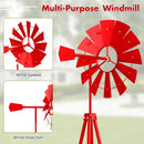 8 Feet Windmill Metal Ornamental Wind Wheel Weather Resistant by LJGDeals