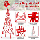 8 Feet Windmill Metal Ornamental Wind Wheel Weather Resistant by LJGDeals