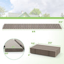 8 Ft Outdoor Garden Pathway Patio Roll Out Straight Walkways with Metal Wire Connection-M