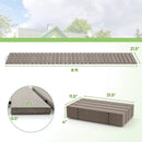 8 Ft Outdoor Garden Pathway Patio Roll Out Straight Walkways with Metal Wire Connection by LJGDeals