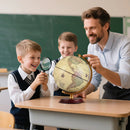 8 Inch Illuminated World Globe Night Light up Globe Lamp with Wooden Stand and HD Map by LJGDeals
